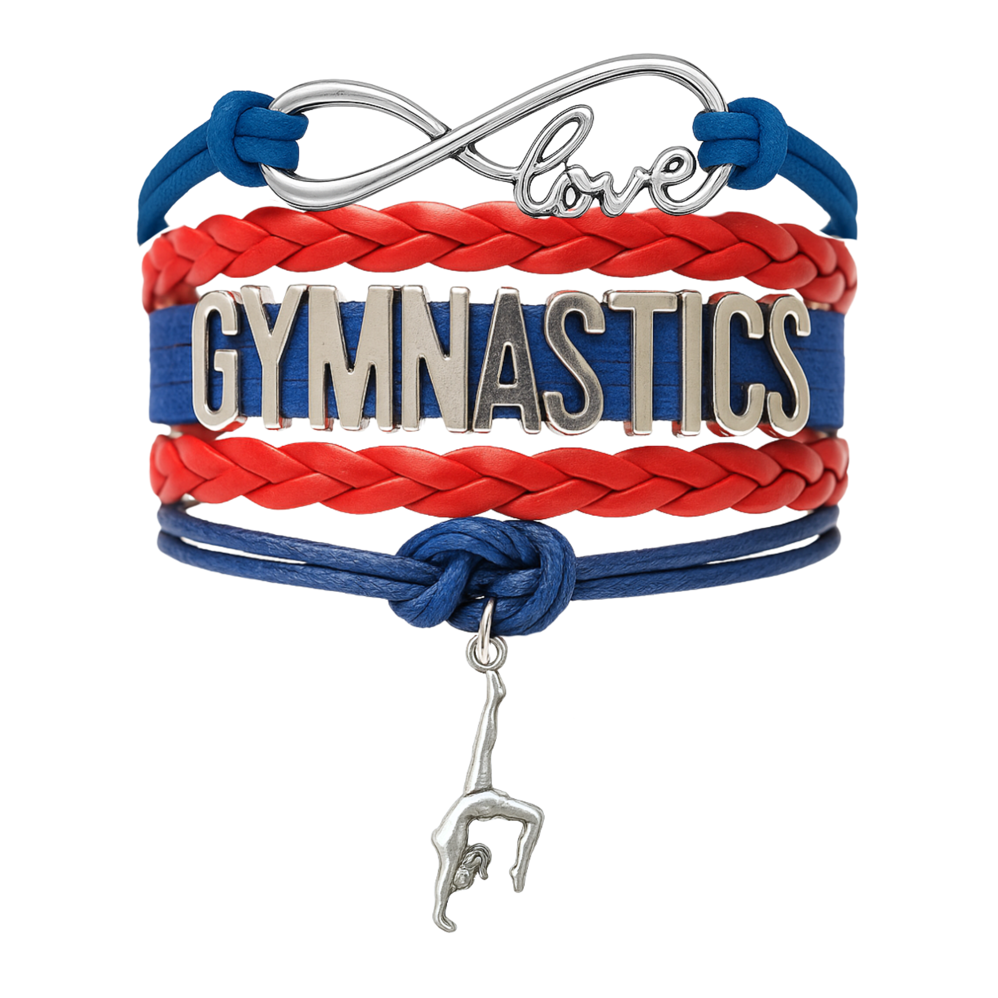 Girls Gymnastics Infinity Bracelet- 15 Colors