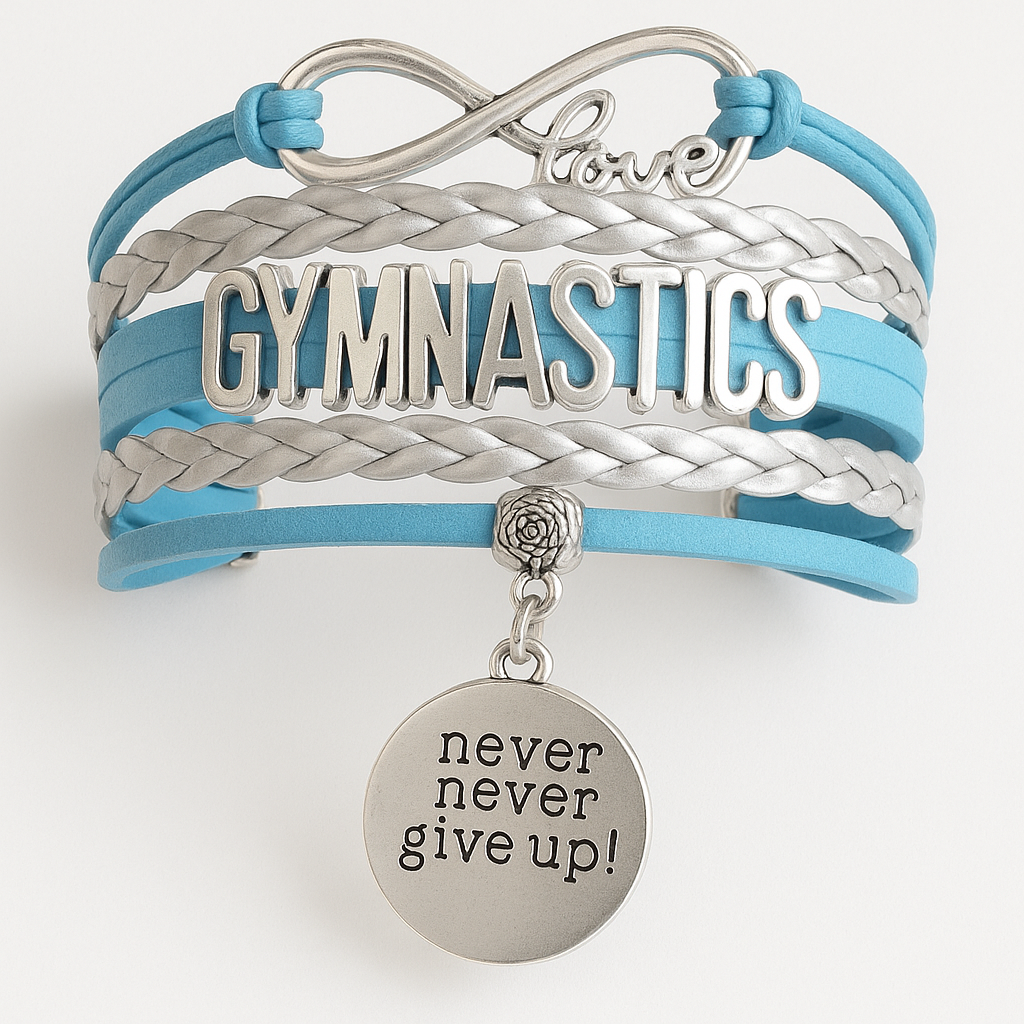 Girls Gymnastics Infinity Bracelet- 15 Colors