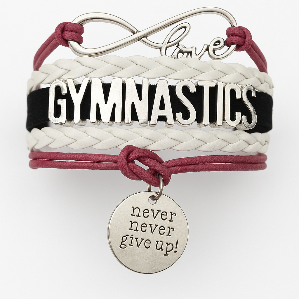 Girls Gymnastics Infinity Bracelet- 15 Colors