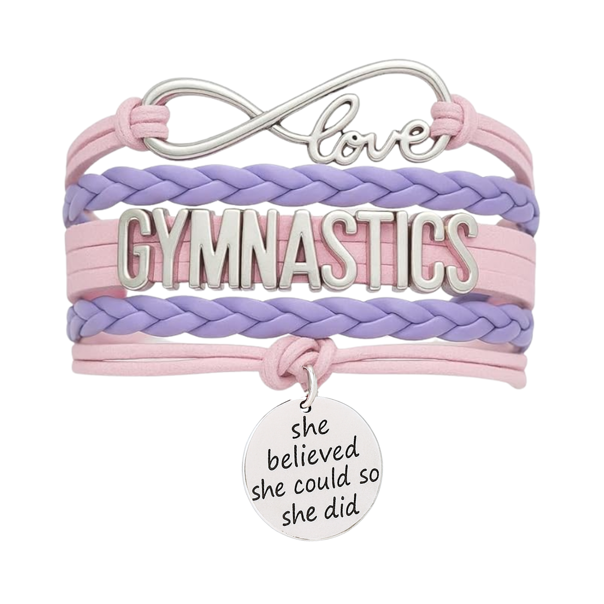 Girls Gymnastics She Could Infinity Bracelet- 13 Colors