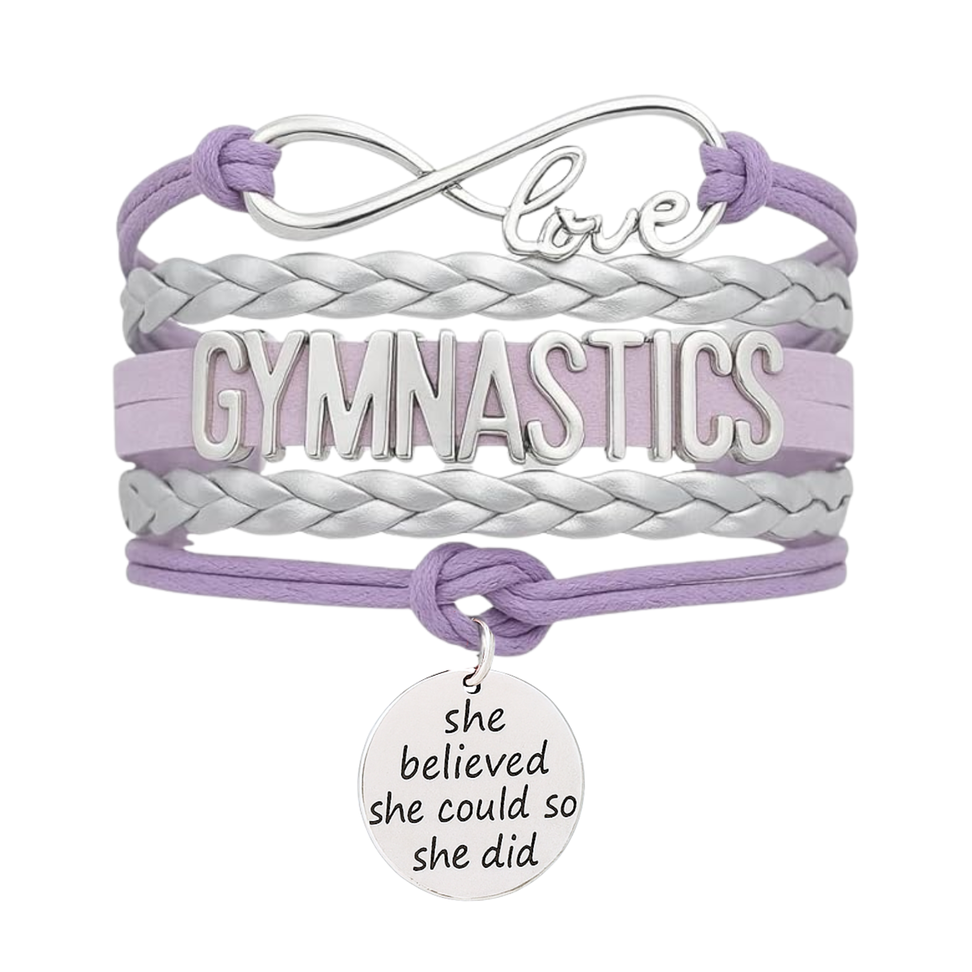 Girls Gymnastics She Could Infinity Bracelet- 13 Colors