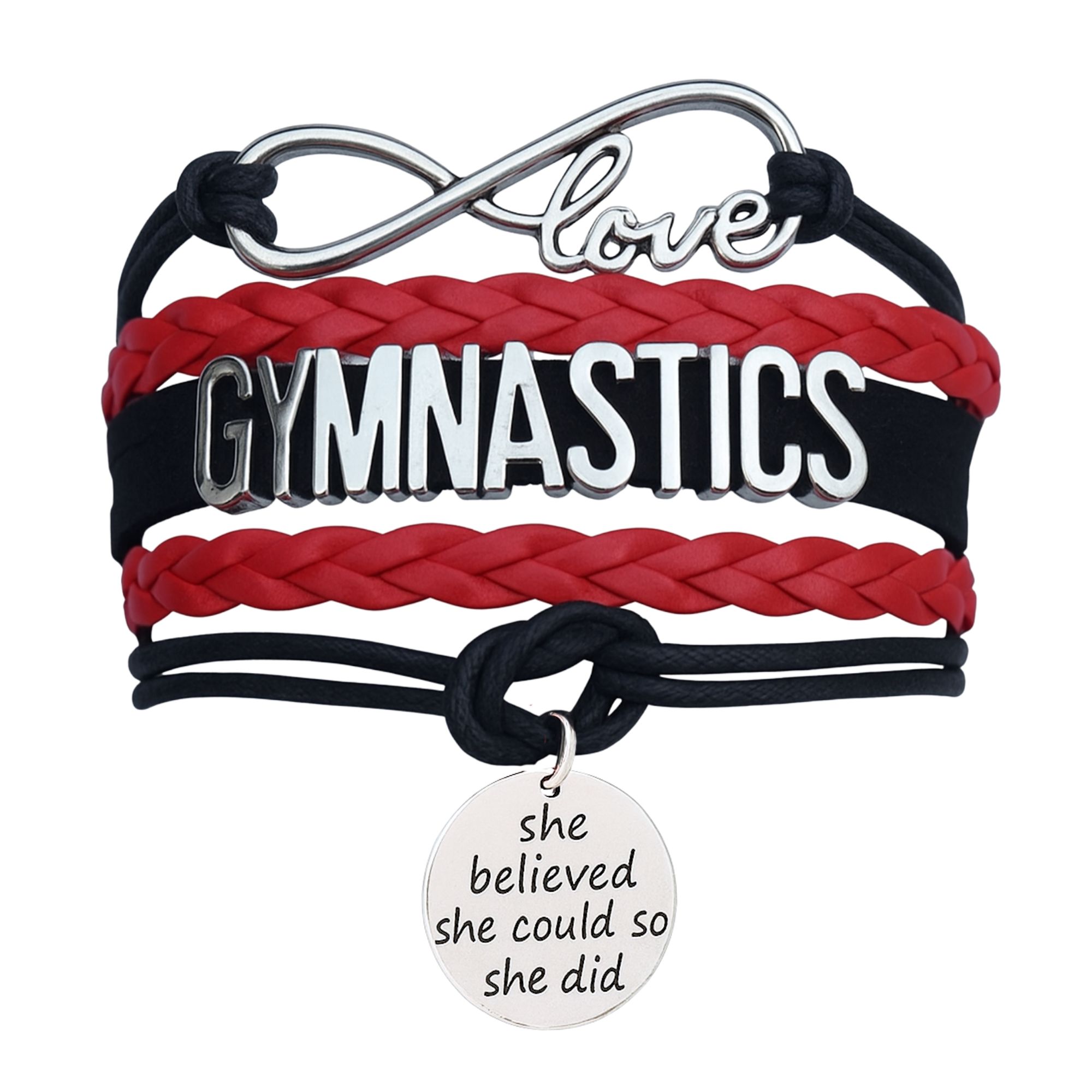 Girls Gymnastics She Could Infinity Bracelet- 13 Colors