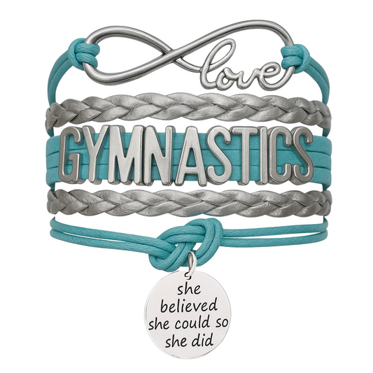 Girls Gymnastics She Could Infinity Bracelet- 13 Colors