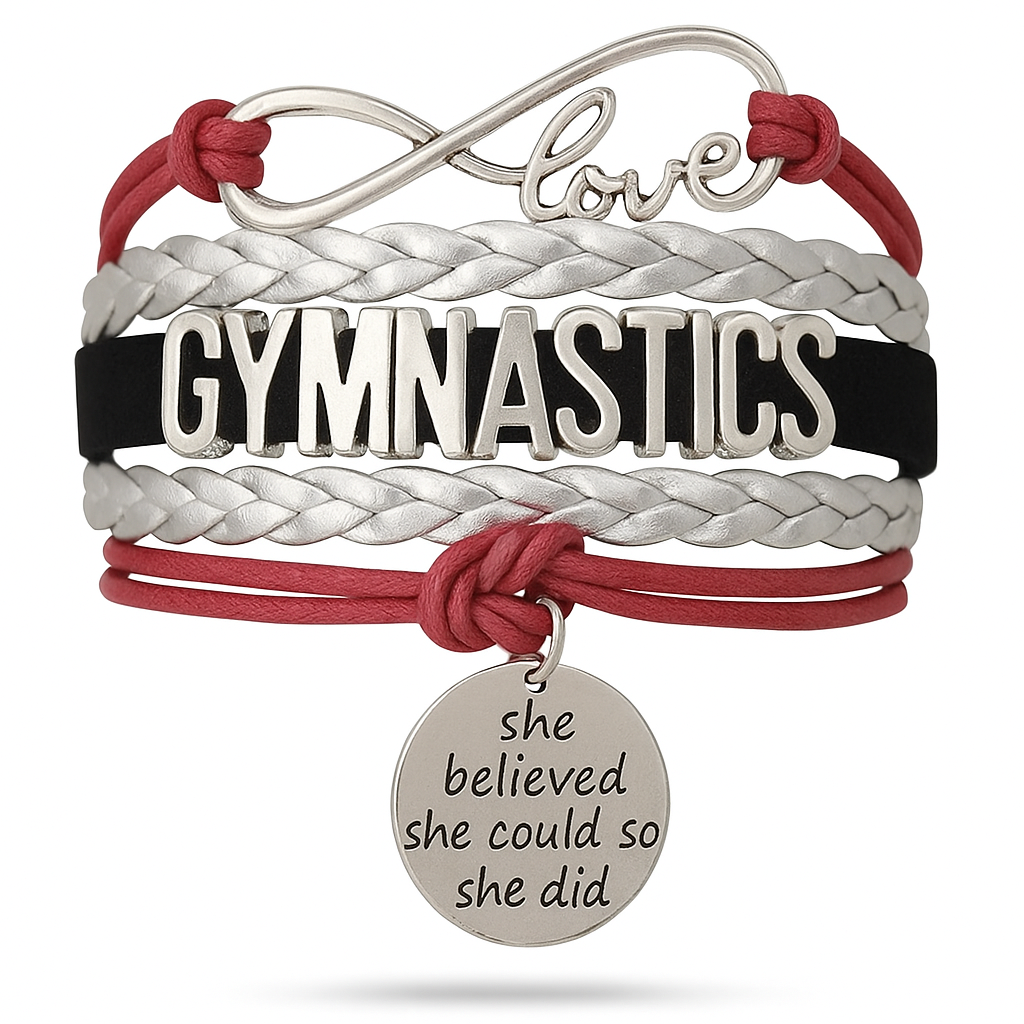 Girls Gymnastics Infinity Bracelet- 15 Colors