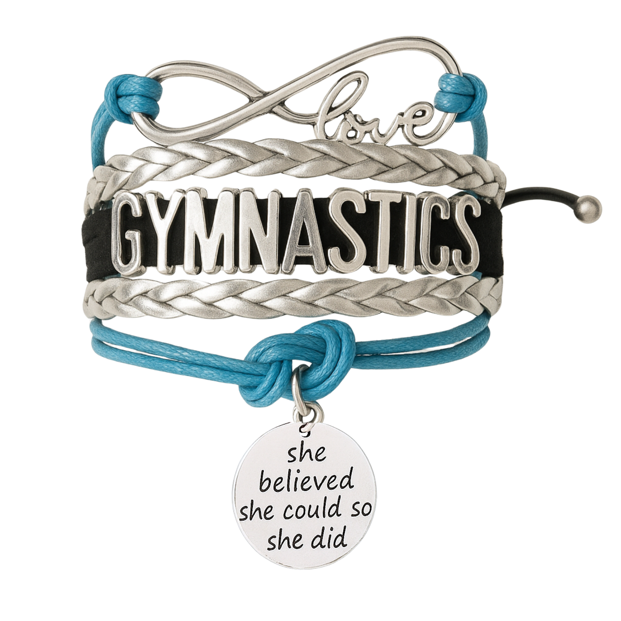 Girls Gymnastics She Could Infinity Bracelet- 13 Colors