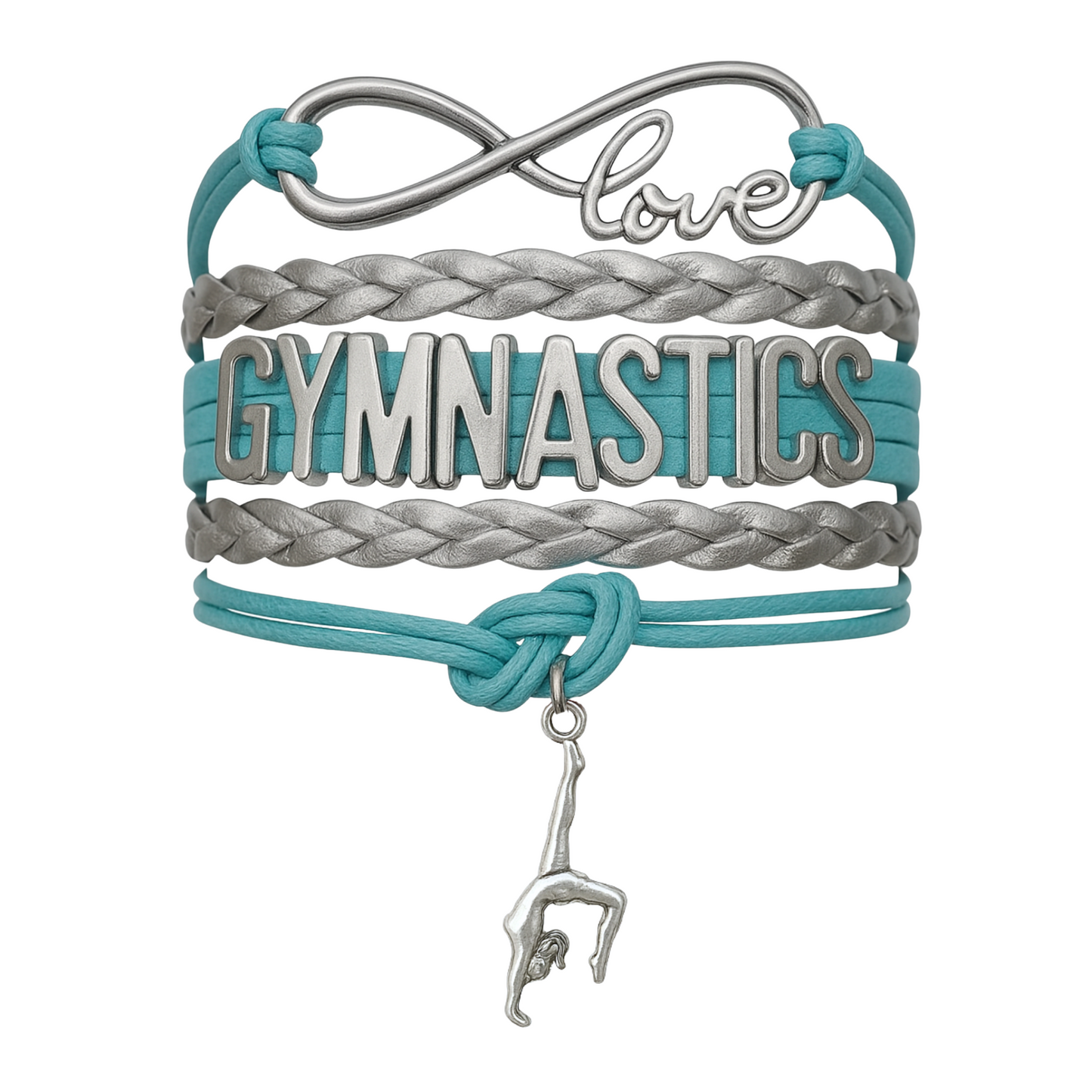 Girls Gymnastics Bracelet - Pick Charm