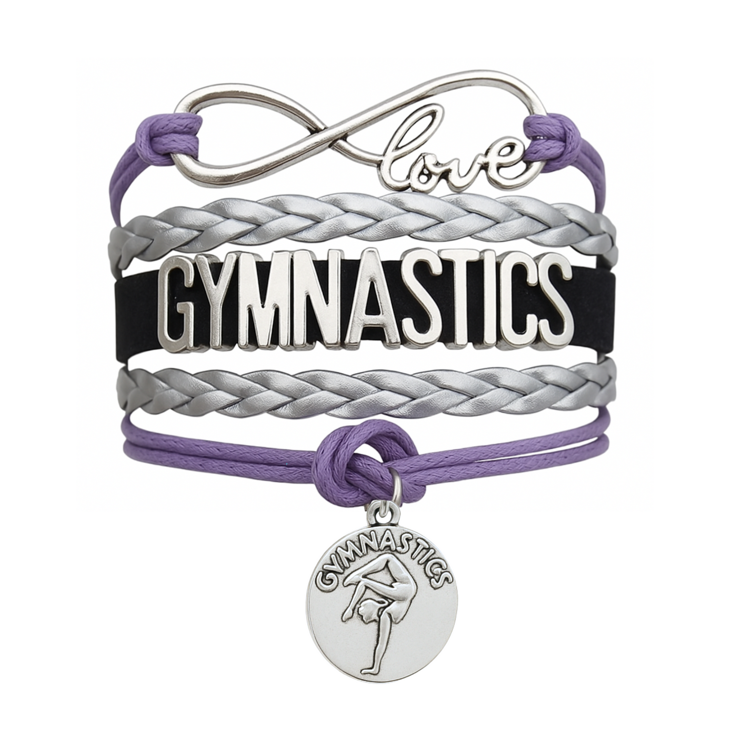 Girls Gymnastics Bracelet - Pick Charm