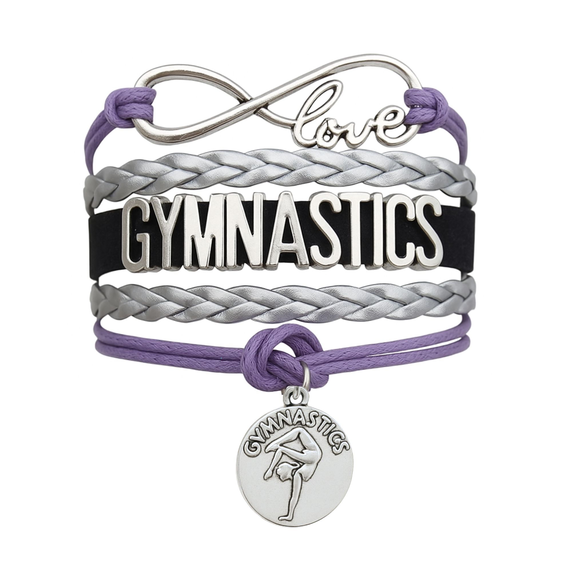 Girls Gymnastics Bracelet - Pick Charm