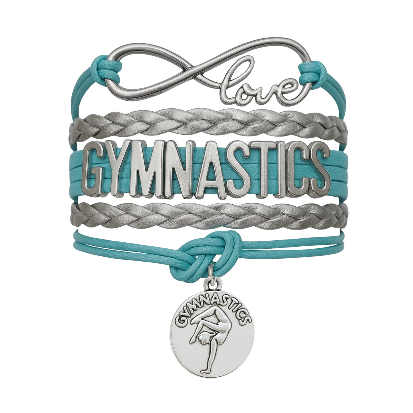 Girls Gymnastics Bracelet - Pick Charm