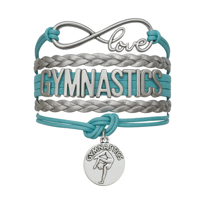 Girls Gymnastics Bracelet - Pick Charm