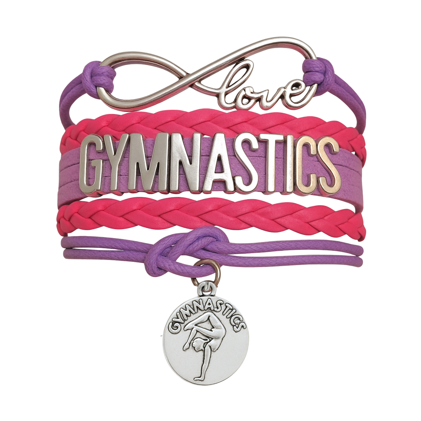 Girls Gymnastics Bracelet - Pick Charm