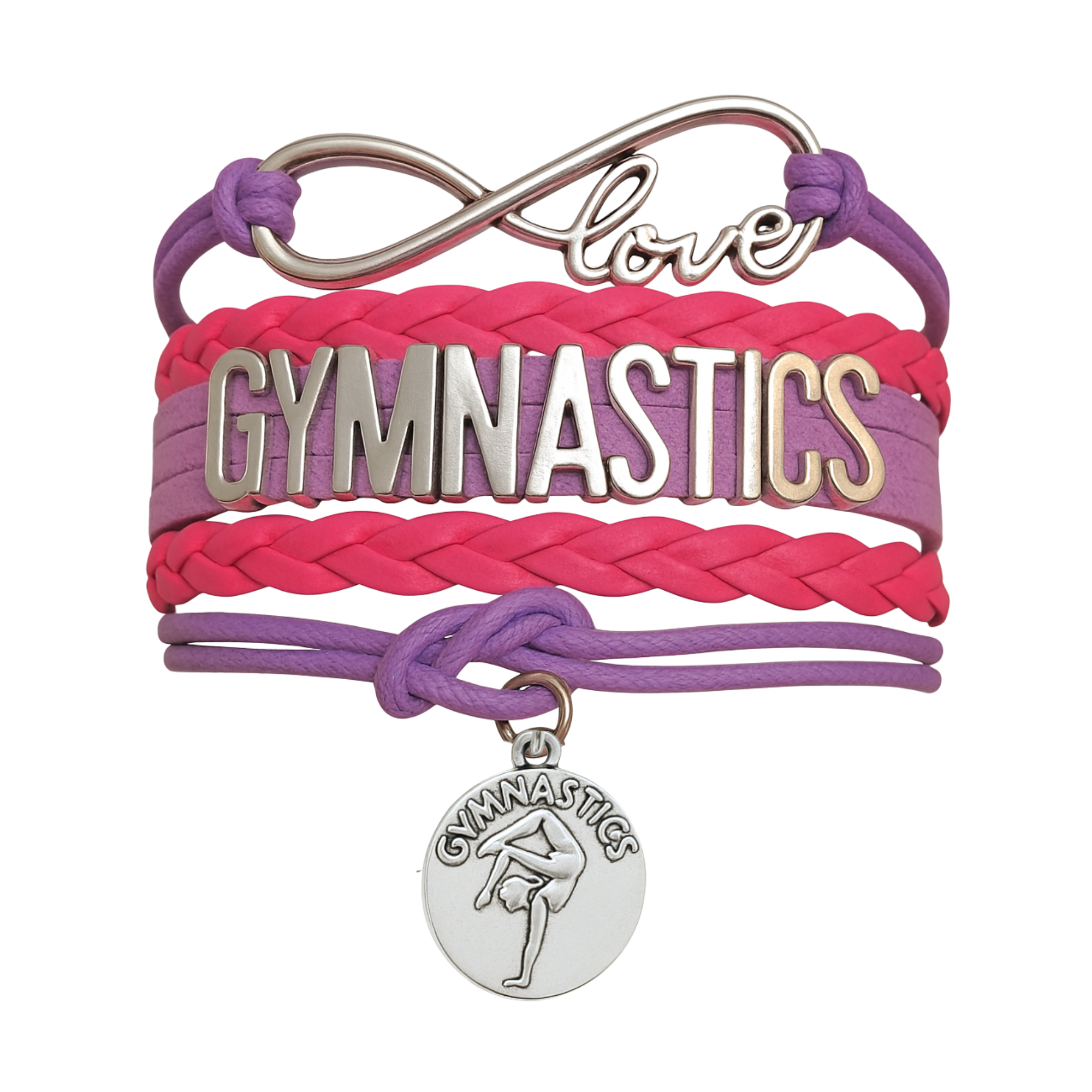 Girls Gymnastics Bracelet - Pick Charm