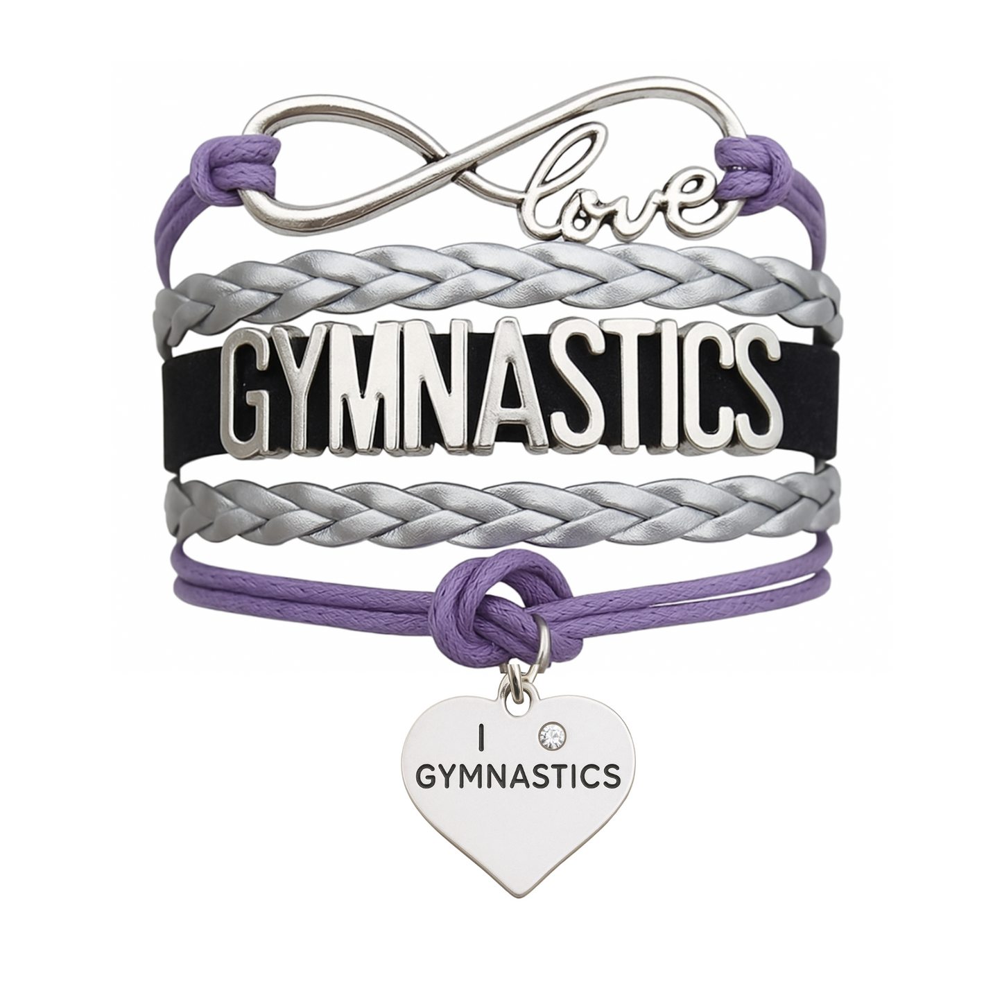 Girls Gymnastics Bracelet - Pick Charm