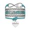Gymnastics Heart / Turquoise/Silver