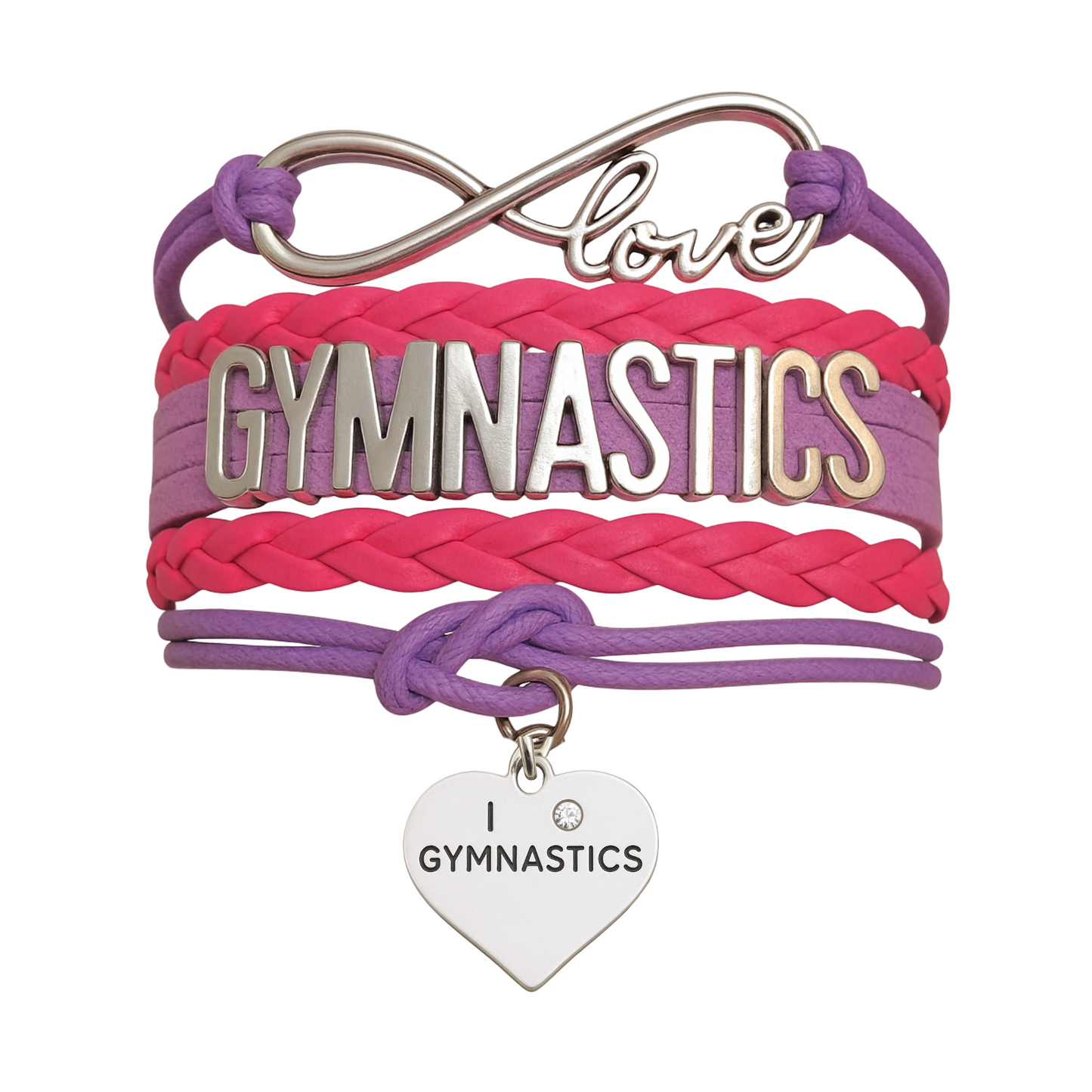 Girls Gymnastics Bracelet - Pick Charm