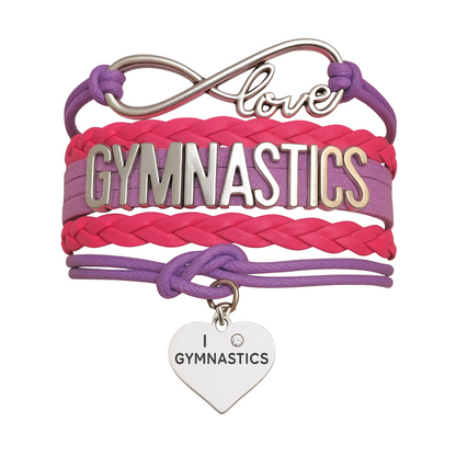 Girls Gymnastics Bracelet - Pick Charm