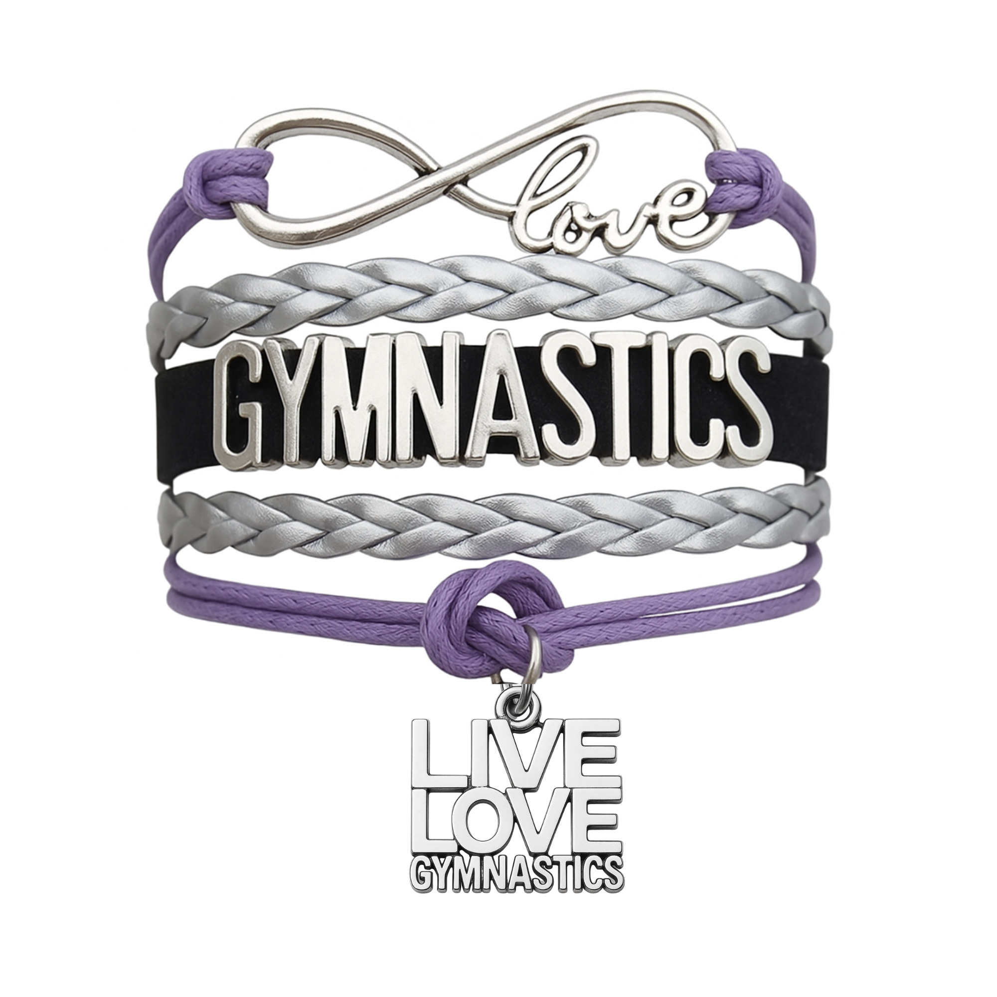 Girls Gymnastics Bracelet - Pick Charm