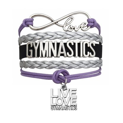 Girls Gymnastics Bracelet - Pick Charm