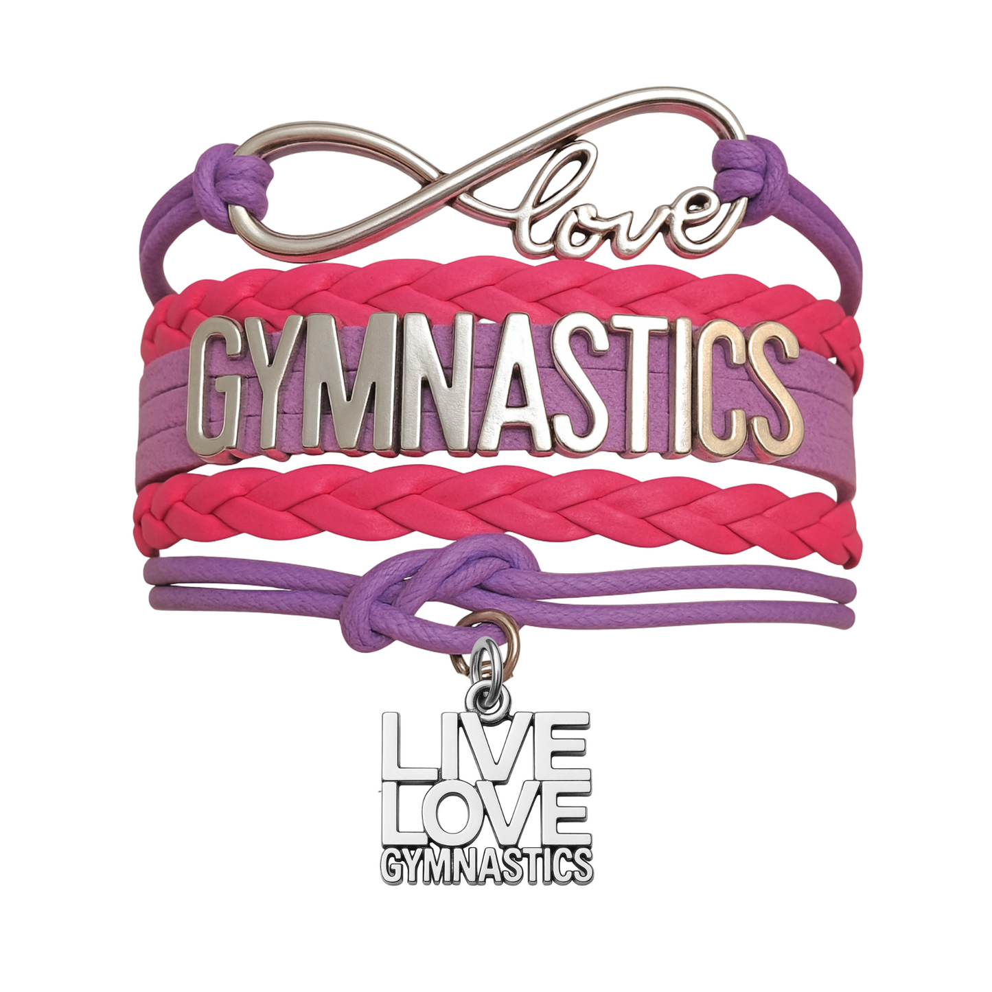 Girls Gymnastics Bracelet - Pick Charm