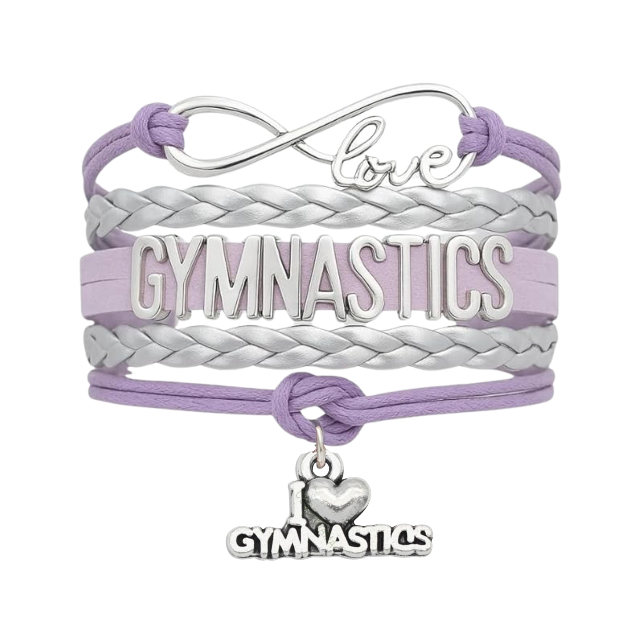 Girls Love Gymnastics Bracelet - Pick Colors