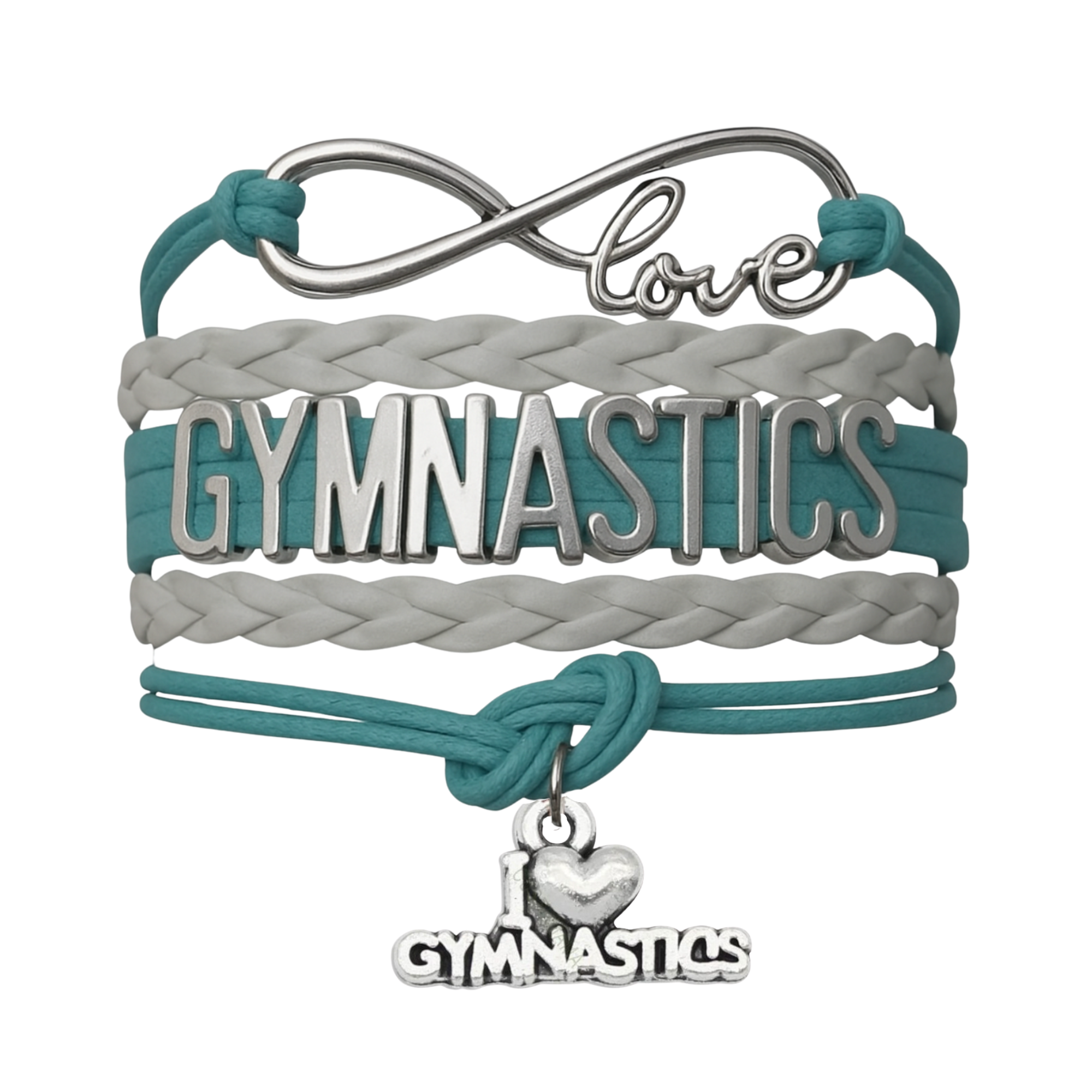 Girls Love Gymnastics Bracelet - Pick Colors