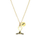 Gold Round Charm