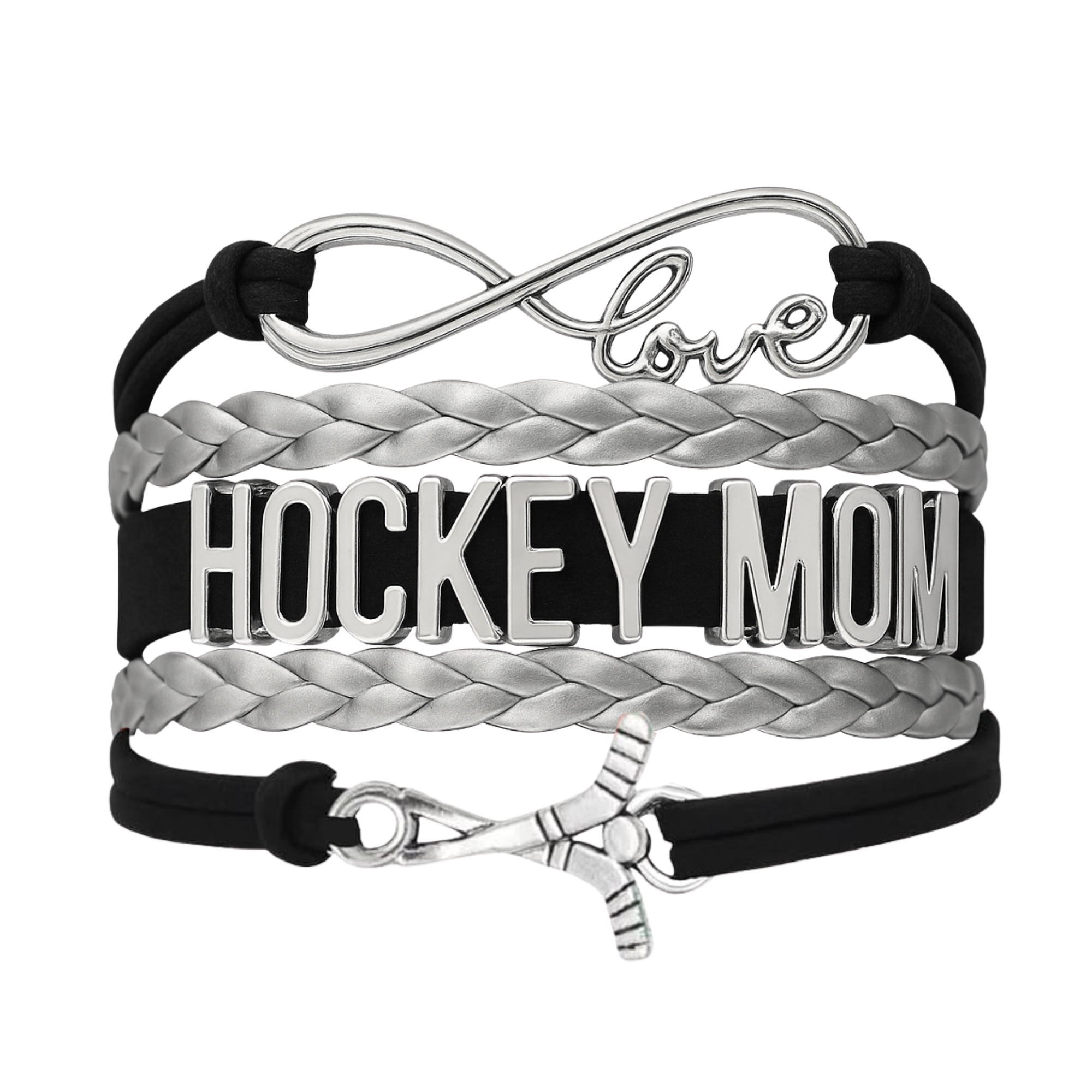 Ice Hockey Mom Bracelet - Pick Colors