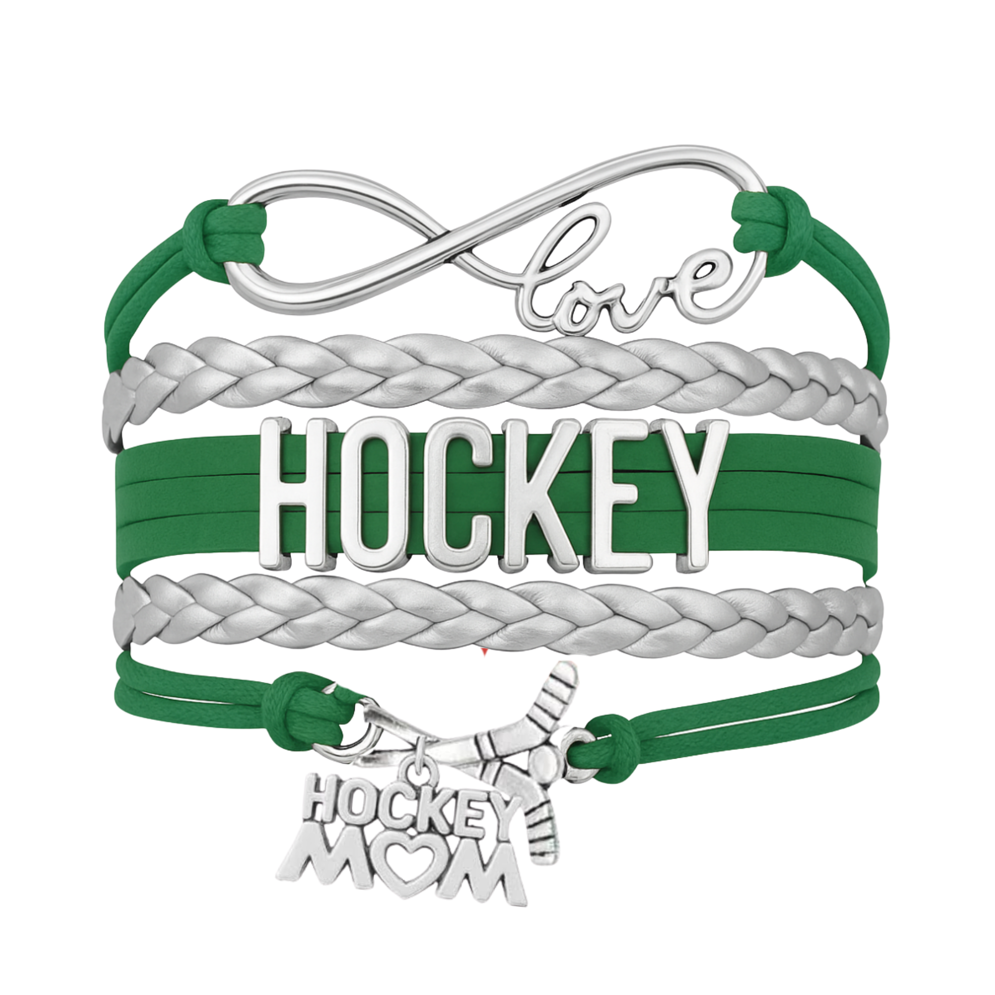 Ice Hockey Mom Bracelet - Pick Colors