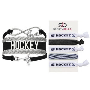 Infinity Girls Hockey Charm Bracelet