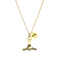 Gold Round Charm