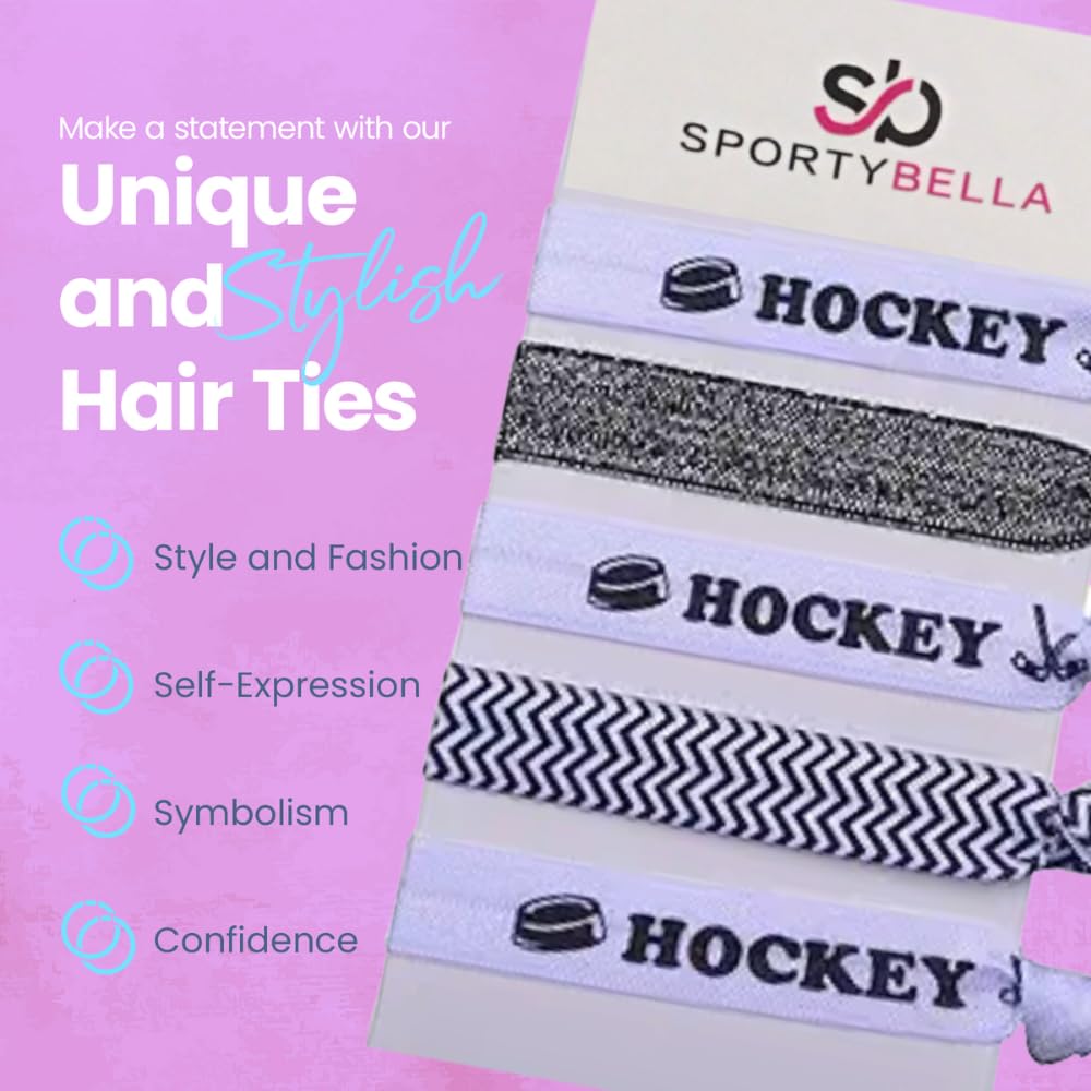 Ice Hockey Hair Ties