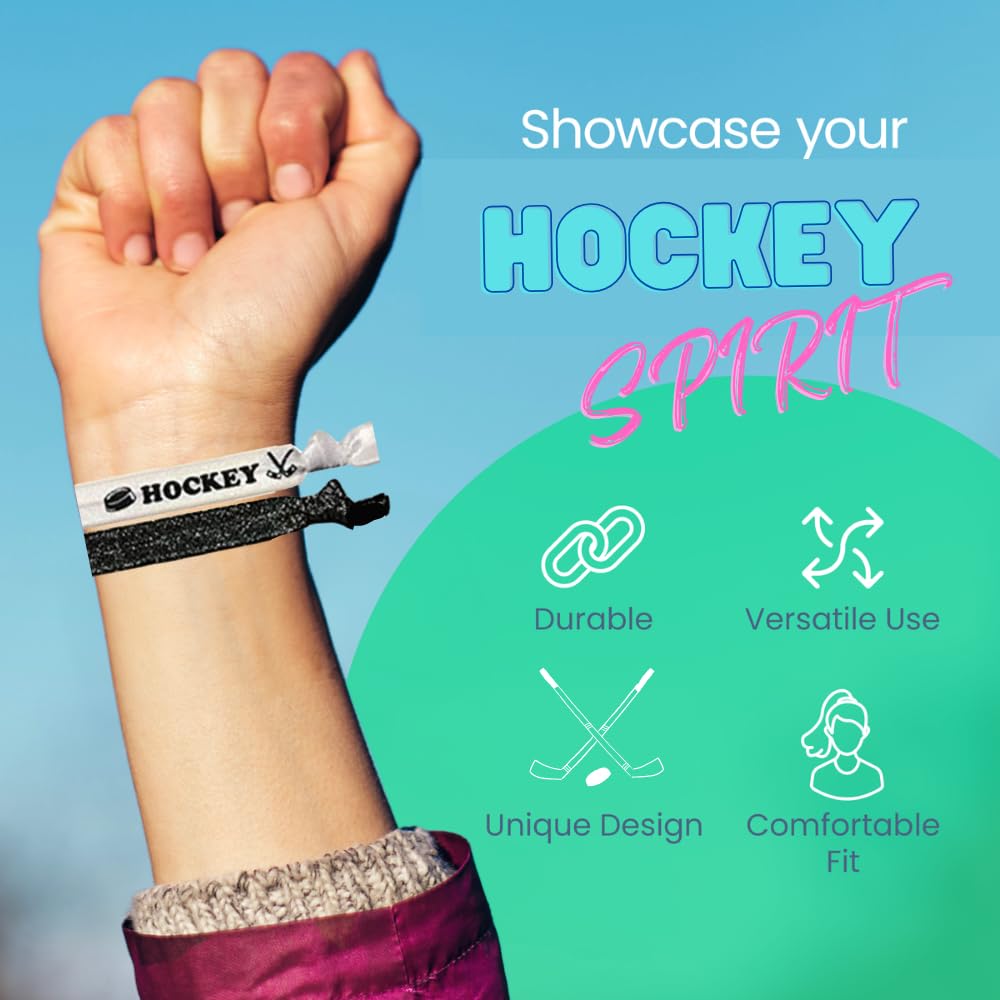 Ice Hockey Hair Ties