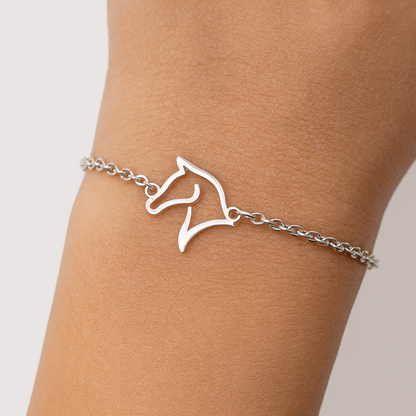 Horse Stainless Steel Chain Bracelet