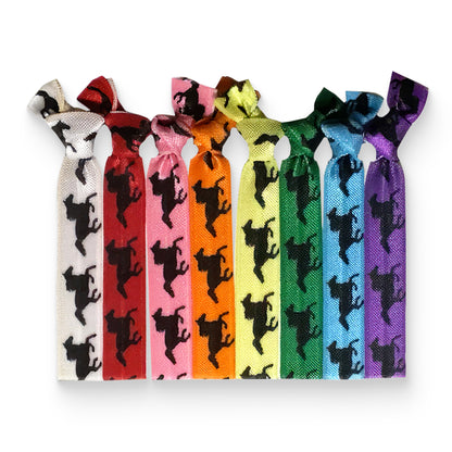 Girls Multi Colored Equestrian Horse Hair Ties
