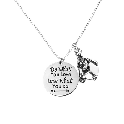 Horse Necklace - Motivational Phrases