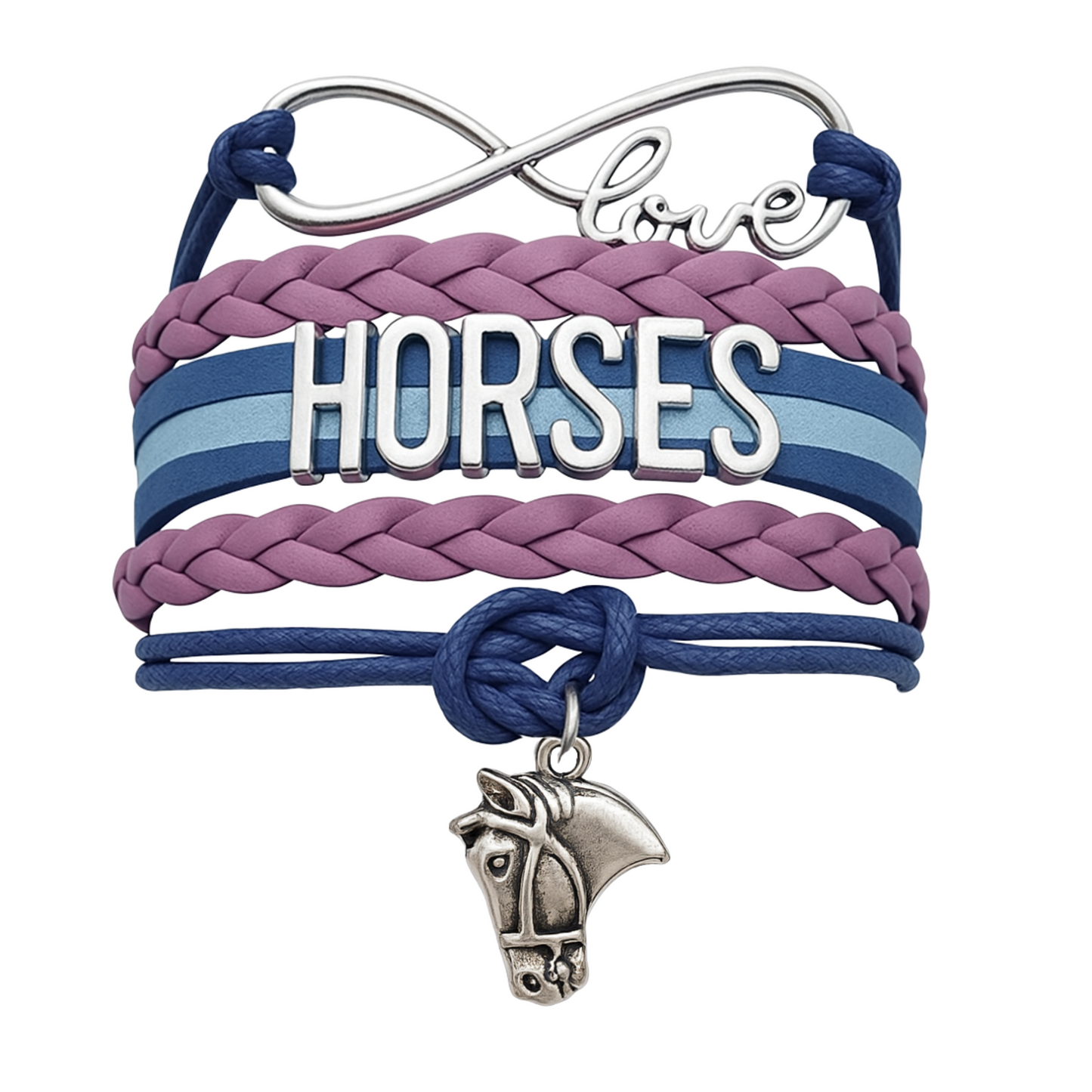 Horse Infinity Charm Bracelet - Pick Charm