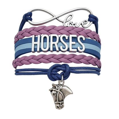Horse Infinity Charm Bracelet - Pick Charm