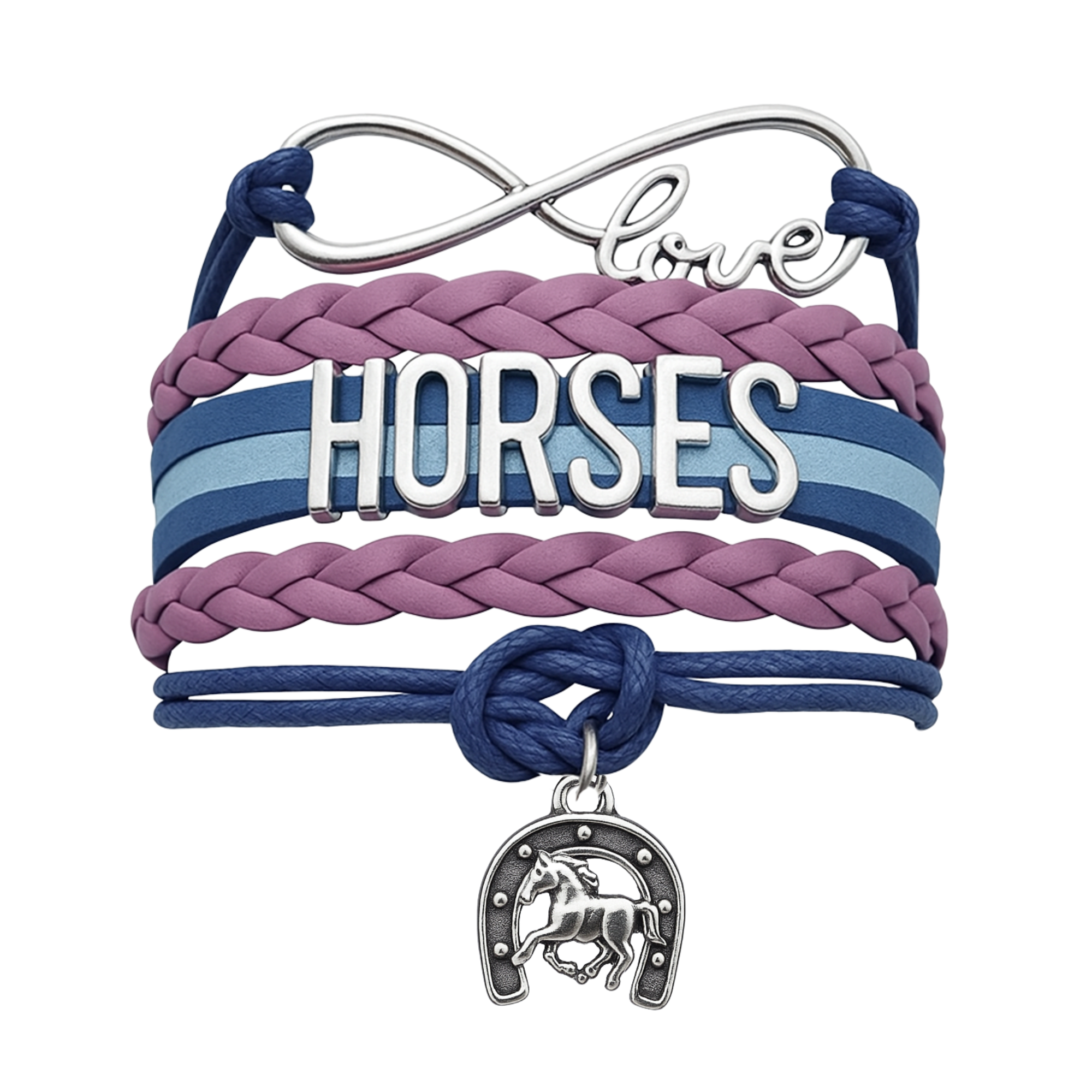 Horse Infinity Charm Bracelet - Pick Charm