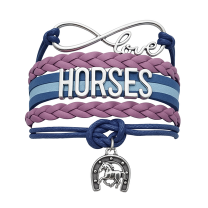 Horse Infinity Charm Bracelet - Pick Charm