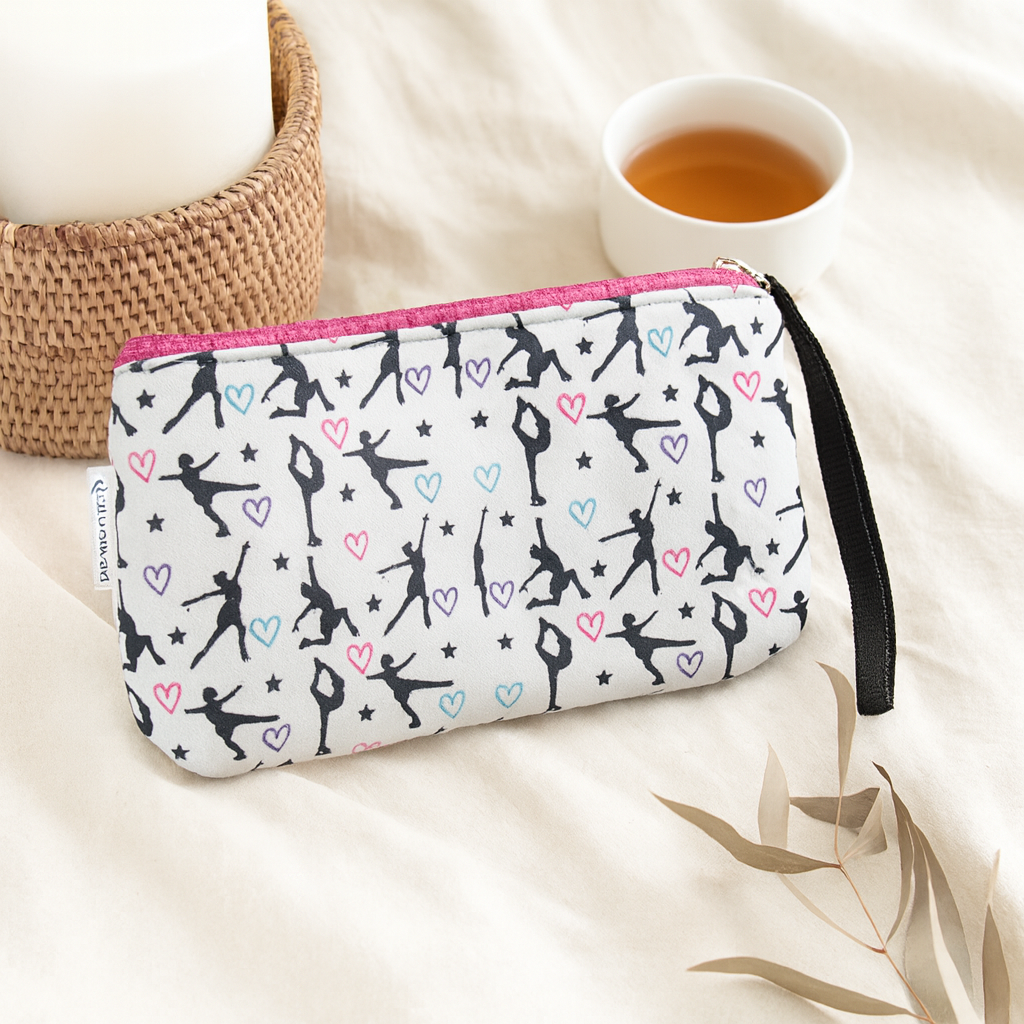 Figure Skater Wristlet Pouch Purse