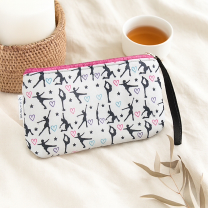 Figure Skater Wristlet Pouch Purse