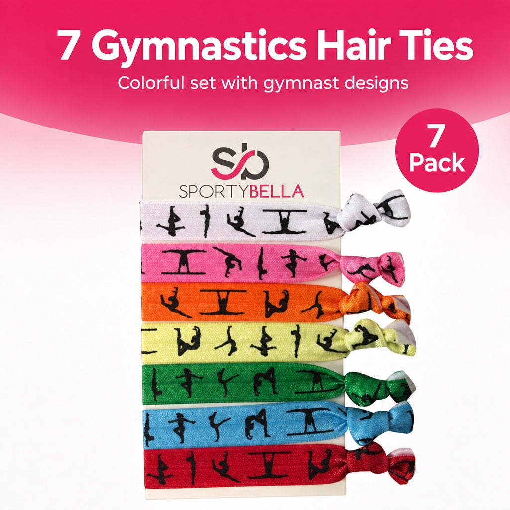 Girls Gymnastics Hair Ties Set-Multi Colored