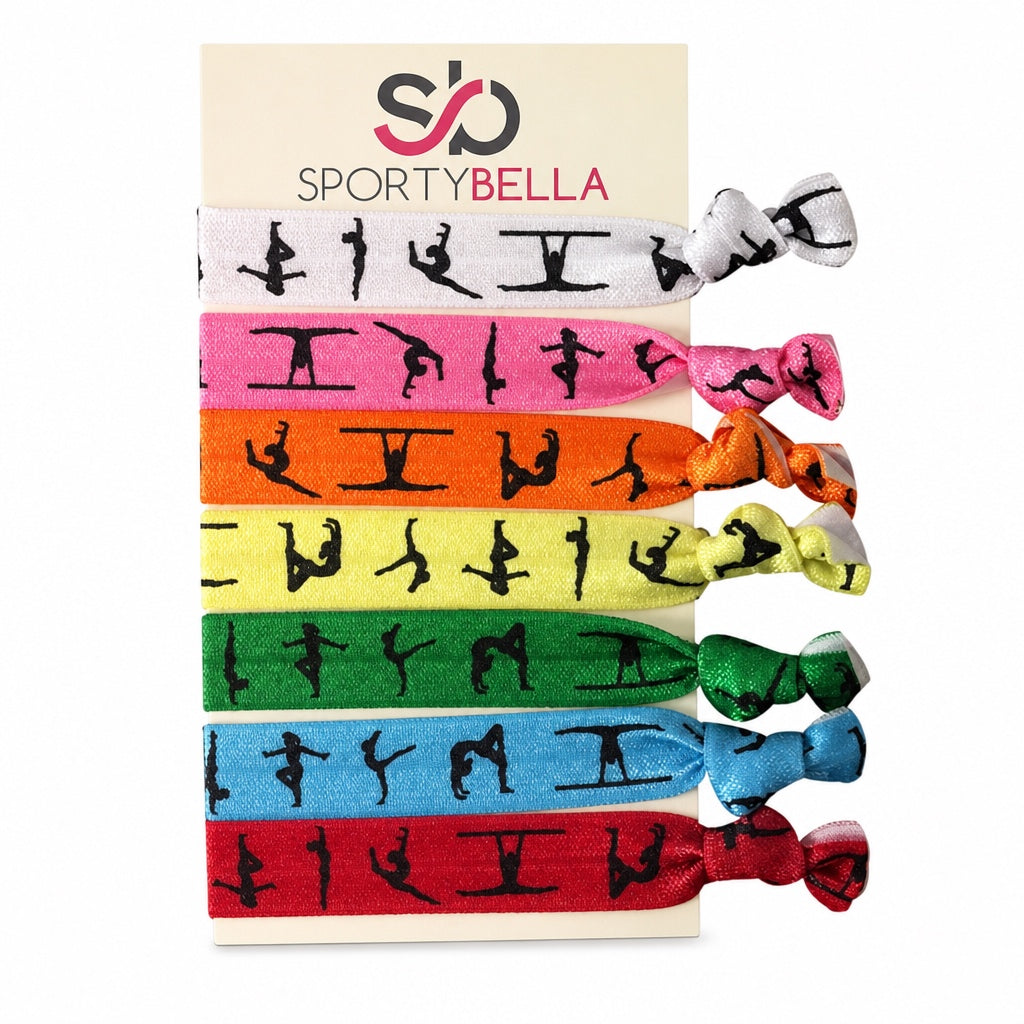 Girls Gymnastics Hair Ties Set-Multi Colored