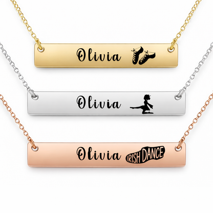Personalized Irish Dance Bar Necklace