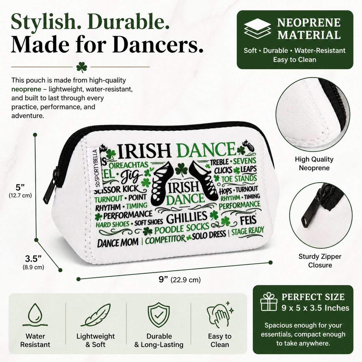 Irish Dance Cosmetic Pouch