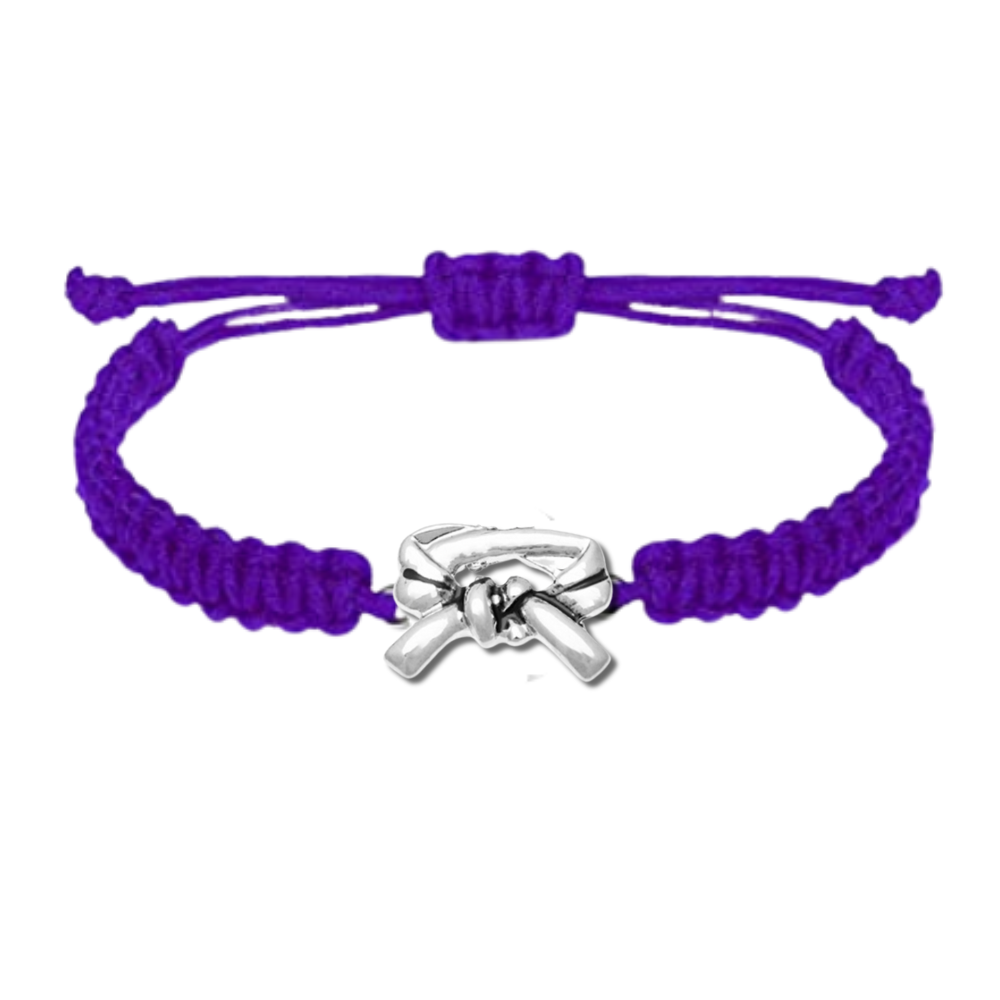 purple karate belt bracelet