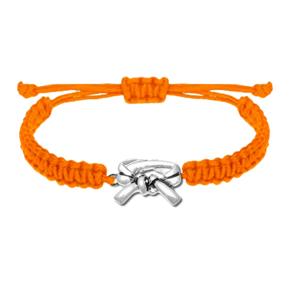 orange karate belt bracelet