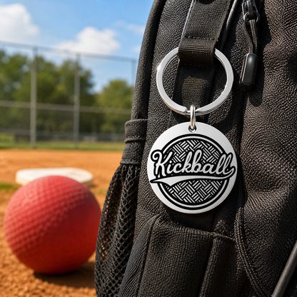 Kickball Keychain