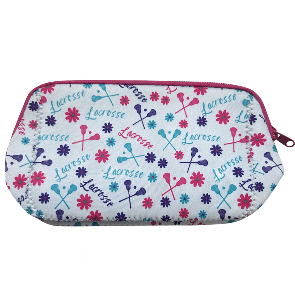 Pink Lacrosse Cosmetic Bag