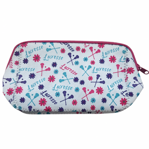 Pink Lacrosse Cosmetic Bag